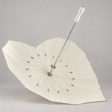 Load image into Gallery viewer, Ivory Heart-Shaped Umbrella – Wedding &amp; Occasion Umbrella

