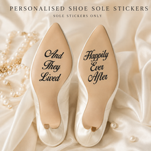 Load image into Gallery viewer, Wedding Shoe Decal - Personalise your Wedding Shoes
