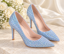 Load image into Gallery viewer, Sparkling Glitter Pointed-Toe Bridal Heels
