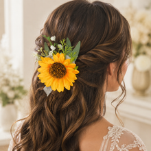 Load image into Gallery viewer, Sunflower Hair Comb
