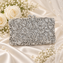 Load image into Gallery viewer, Luxury Swarovski Crystal Clutch Bag – Bridal &amp; Evening Bag
