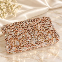 Load image into Gallery viewer, Luxury Swarovski Crystal Clutch Bag – Bridal &amp; Evening Bag
