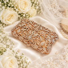 Load image into Gallery viewer, Luxury Swarovski Crystal Clutch Bag – Bridal &amp; Evening Bag
