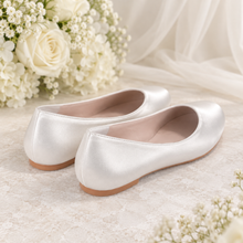 Load image into Gallery viewer, Round Toe Flat Wedding Shoes | Custom Colour Ballet Flats
