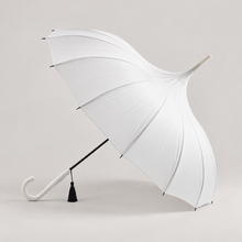 Load image into Gallery viewer, White Classic Pagoda Umbrella – Wedding &amp; Occasion Umbrella

