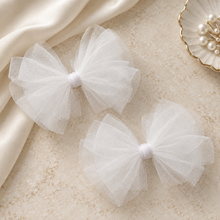 Load image into Gallery viewer, Organza Bridal Shoe Bow Clips – Detachable Tulle Bows in 63 Colours
