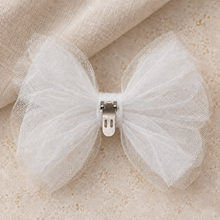 Load image into Gallery viewer, Organza Bridal Shoe Bow Clips – Detachable Tulle Bows in 63 Colours

