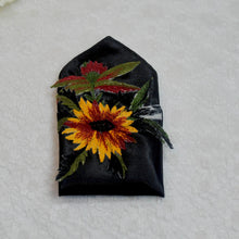 Load image into Gallery viewer, Embroidered Wildflower Mens Tie: Floral Wedding Necktie
