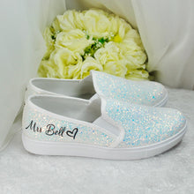 Load image into Gallery viewer, Slip on Personalised Bridal Sneakers

