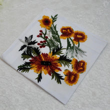 Load image into Gallery viewer, Embroidered Wildflower Mens Tie: Floral Wedding Necktie
