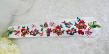 Load image into Gallery viewer, Embroidered Wildflower Mens Tie: Floral Wedding Necktie
