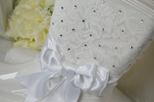 Load image into Gallery viewer, Personalised Bride Wedding Wellies – Crystal Lace Bridal Rain Boots
