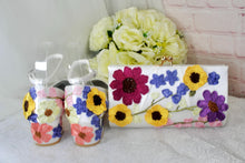 Load image into Gallery viewer, Floral Embroidered Satin Clutch Bag: Bridal Evening Purse with Chain
