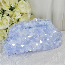 Load image into Gallery viewer, Sparkling Sequin Clutch Bag | Ivory Cream Bridal Handbag
