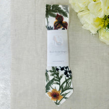 Load image into Gallery viewer, Embroidered Wildflower Mens Tie: Floral Wedding Necktie
