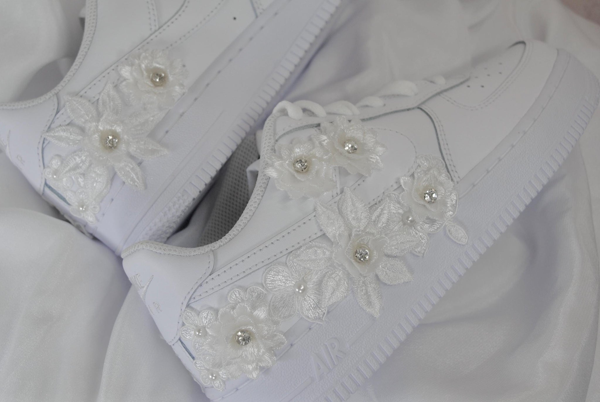 Weeding Af1 Personalised Embroidered Genuine Air Force 1 AF1 Trainers for Bride ...
