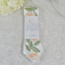 Load image into Gallery viewer, Embroidered Wildflower Mens Tie: Floral Wedding Necktie
