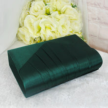 Load image into Gallery viewer, Emerald Green Satin Bridal Set: Heels, Clutch &amp; Fascinator
