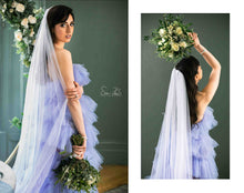 Load image into Gallery viewer, Light Ivory 300cm Cathedral Length Soft Tulle Veil with Comb
