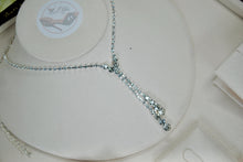 Load image into Gallery viewer, Bridal Jewellery Set: Teardrop Cubic Zirconia Necklace, Earrings &amp; Bracelet
