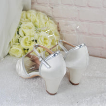 Load image into Gallery viewer, Vintage Peep Toe Bridal Shoes - UK4 - Ready to Dispatch
