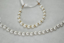 Load image into Gallery viewer, Pearl and Rhinestone Ankle Straps, Wedding Shoes Accessories, Bridal Shoes Straps, Bridesmaids Accessories
