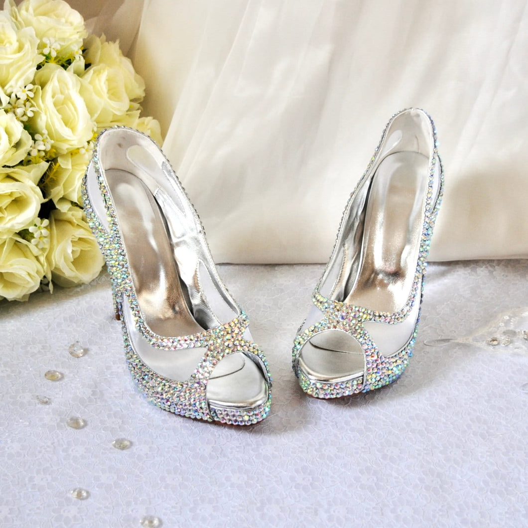 Sparkling Bridal Shoes UK6/US8.5