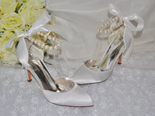 Load image into Gallery viewer, Simply Beautiful Satin Bridal / Bridesmaid Sandals - Custom Colours
