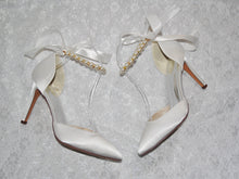 Load image into Gallery viewer, Simply Beautiful Satin Bridal / Bridesmaid Sandals - Custom Colours
