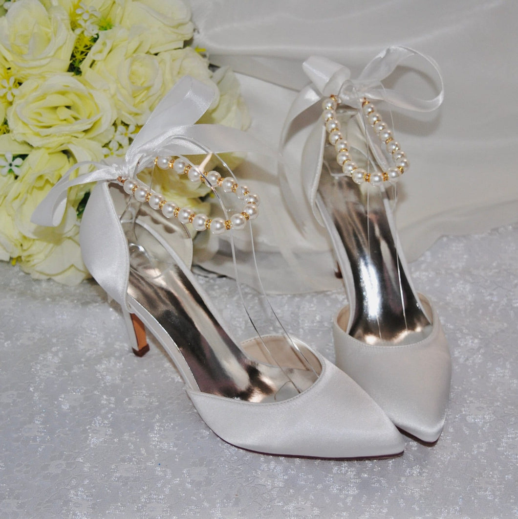 Simply Beautiful Satin Bridal / Bridesmaid Sandals - Custom Colours