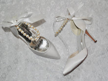 Load image into Gallery viewer, Simply Beautiful Satin Bridal / Bridesmaid Sandals - Custom Colours
