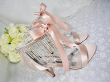 Load image into Gallery viewer, Champagne Wedding Sandals - Size UK7/US9
