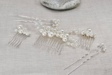 Load image into Gallery viewer, Pearl Bridal Hair Pin Set
