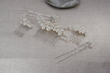 Load image into Gallery viewer, Pearl Bridal Hair Pin Set
