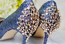 Load image into Gallery viewer, Sparkling Glitter Evening Shoes Size UK5/US7.5
