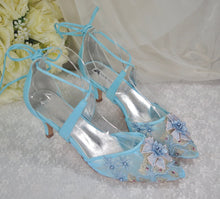 Load image into Gallery viewer, &#39;Something Blue&#39; Wedding Shoes- UK5/US7.5
