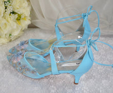 Load image into Gallery viewer, &#39;Something Blue&#39; Wedding Shoes- UK5/US7.5
