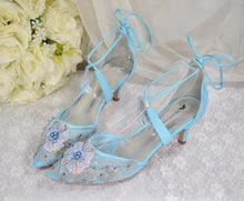 Load image into Gallery viewer, &#39;Something Blue&#39; Wedding Shoes- UK5/US7.5
