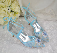 Load image into Gallery viewer, &#39;Something Blue&#39; Wedding Shoes- UK5/US7.5
