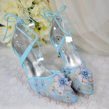 Load image into Gallery viewer, &#39;Something Blue&#39; Wedding Shoes- UK5/US7.5
