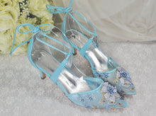 Load image into Gallery viewer, &#39;Something Blue&#39; Wedding Shoes- UK5/US7.5
