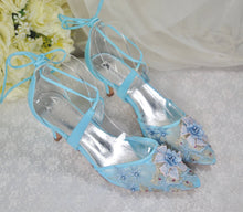 Load image into Gallery viewer, &#39;Something Blue&#39; Wedding Shoes- UK5/US7.5
