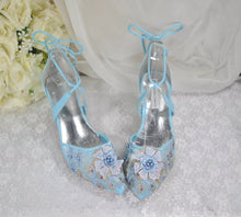 Load image into Gallery viewer, &#39;Something Blue&#39; Wedding Shoes- UK5/US7.5
