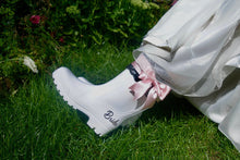 Load image into Gallery viewer, Bridal Rain Boots, Wellies, Alternative Wedding Shoes,
