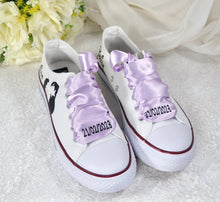 Load image into Gallery viewer, Alternative Wedding Shoes, Personalised Converse Style Trainers/Sneakers
