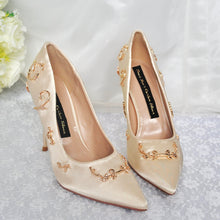 Load image into Gallery viewer, Simply Beautiful Filigree Bridal Shoes - Various Colours
