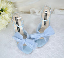 Load image into Gallery viewer, Blue Wedding Sandal Bow Uk6/US8.5/EU39
