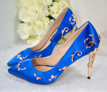 Load image into Gallery viewer, Simply Beautiful Filigree Bridal Shoes - Various Colours
