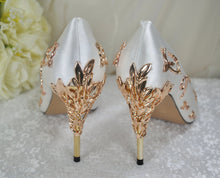 Load image into Gallery viewer, Simply Beautiful Filigree Bridal Shoes - Various Colours
