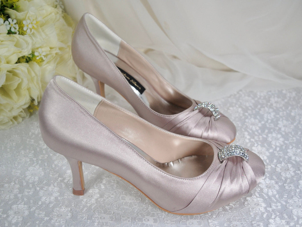 Satin Wedding Shoes - UK5/US7.5